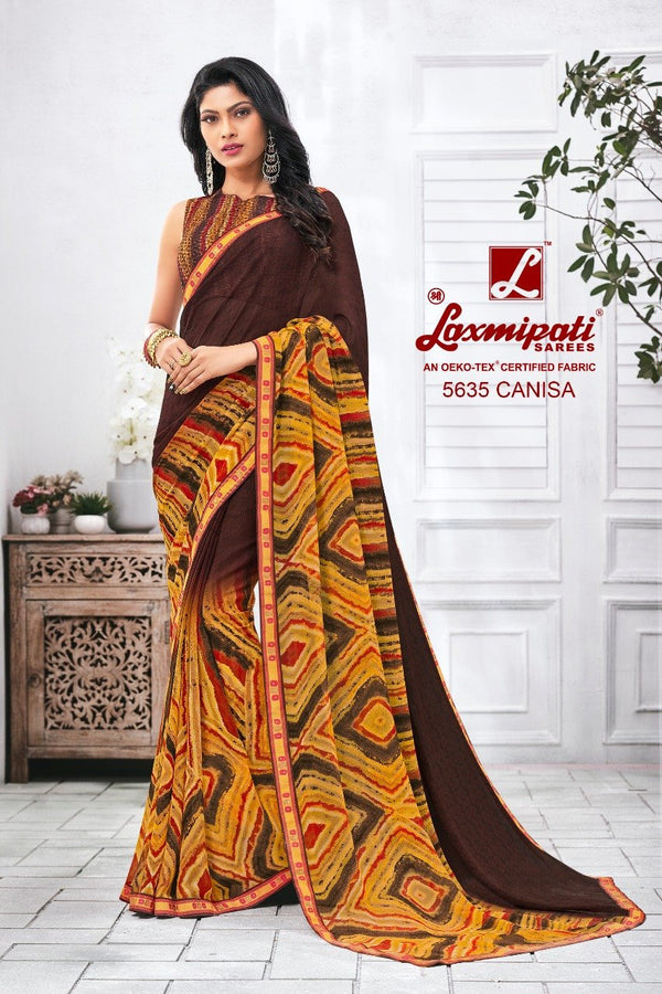 Laxmipati Manoneeta 5635 Multicolor Raw Silk Saree