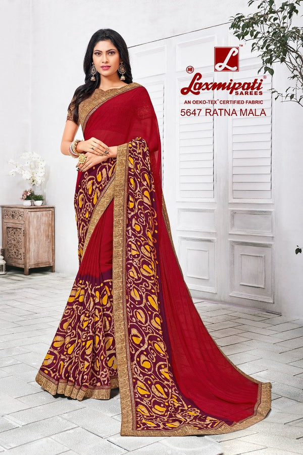 Laxmipati Manoneeta 5647 Multicolor Raw Silk Saree