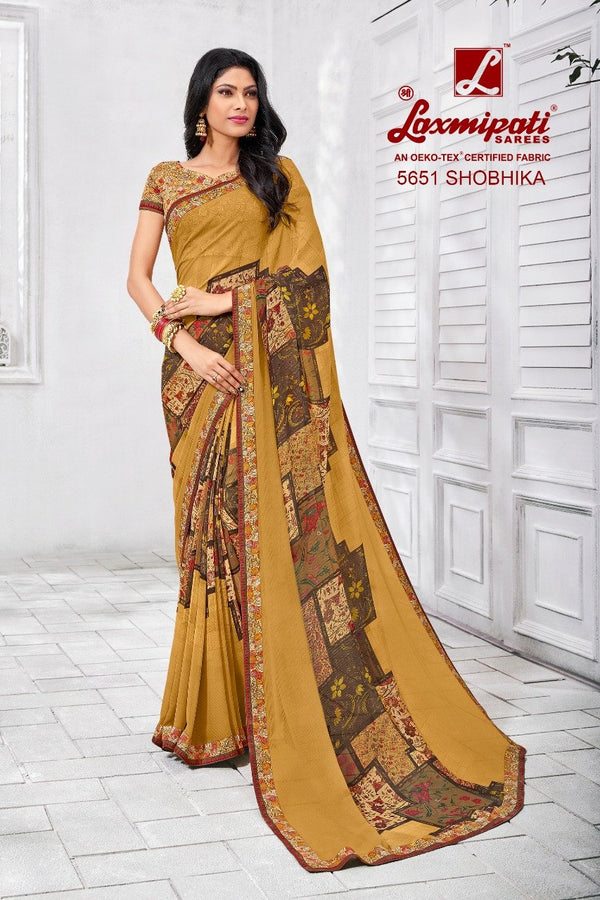 Laxmipati Manoneeta 5651 Multicolor Raw Silk Saree