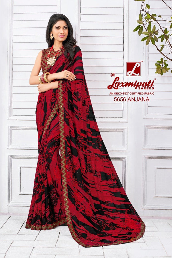 Laxmipati Manoneeta 5656 Multicolor Raw Silk Saree