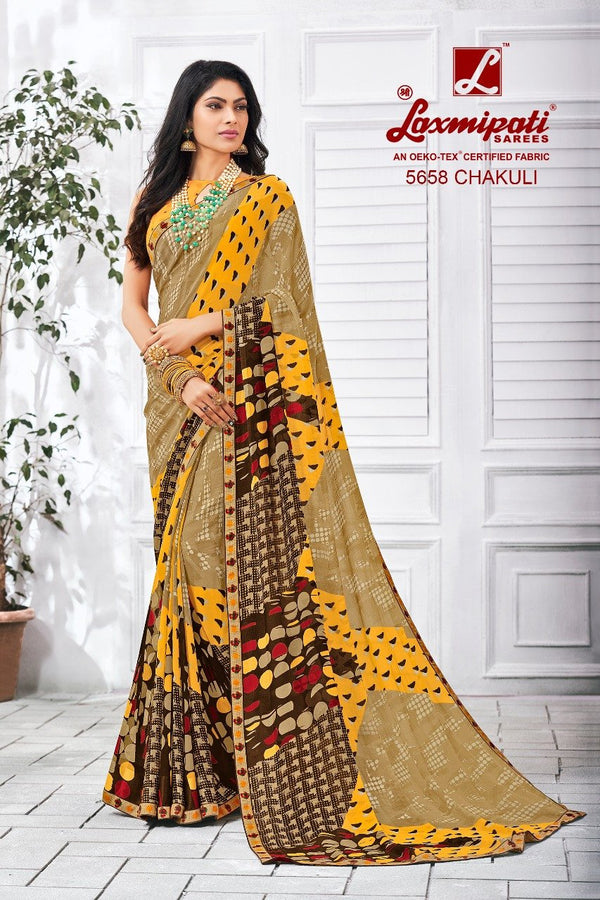 Laxmipati Manoneeta 5658 Multicolor Raw Silk Saree