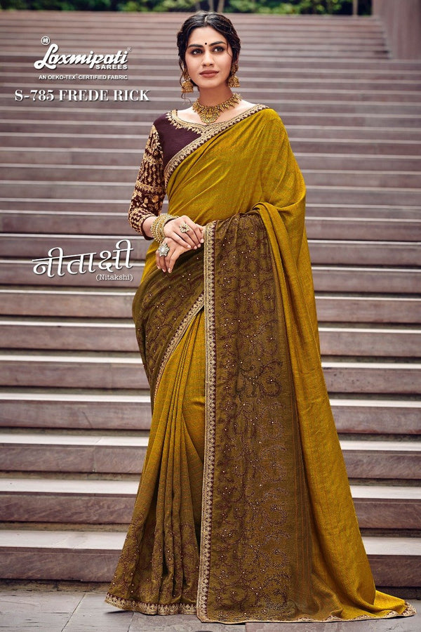 Laxmipati Nitakshi S-785 Multicolor Chiffon Saree