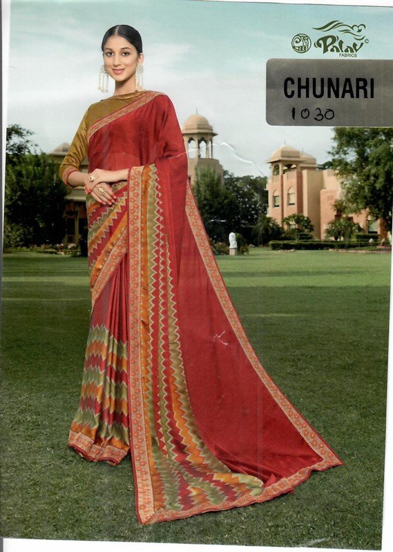 Palav Chunari Mix P1030 Pink Georgette Saree