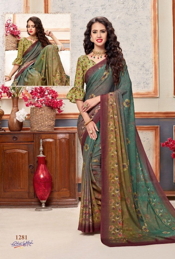 Palav Palav Collection P1281 Multicolor Unique Fancy Fabric Saree