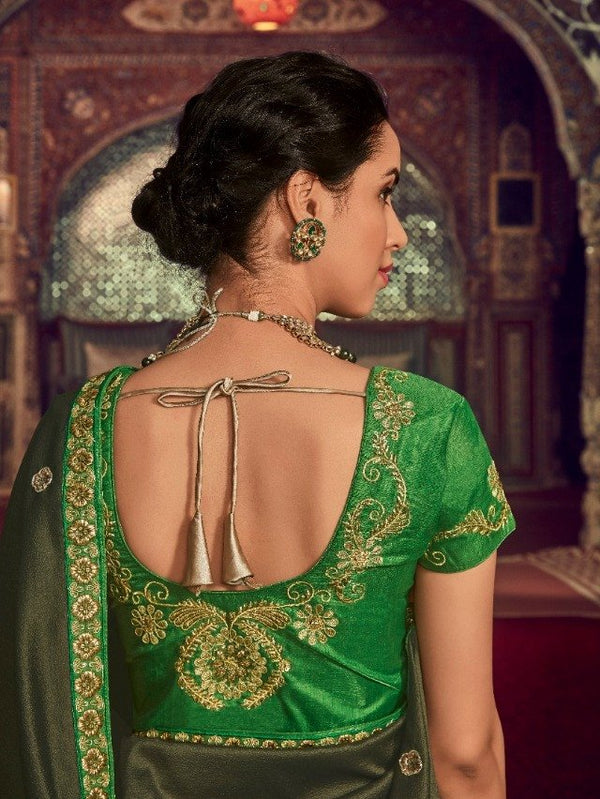 Palav Palav Collection P2236 Green Unique Fancy Fabric Saree