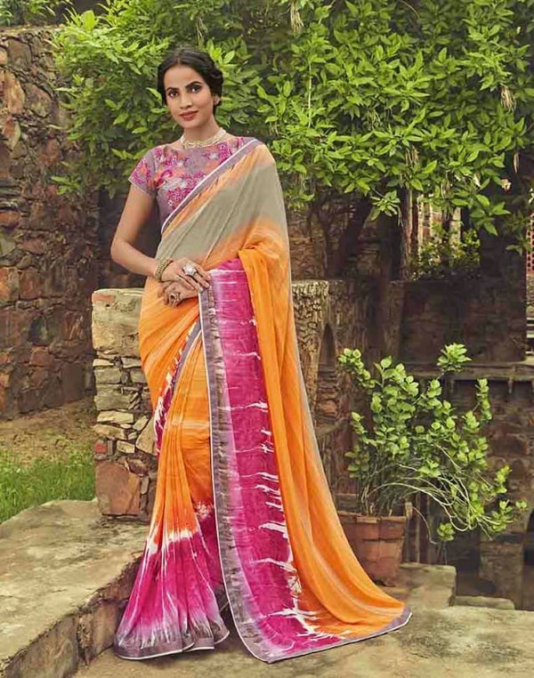 Palav Palav Collection P2609 Multicolor Unique Fancy Fabric Saree