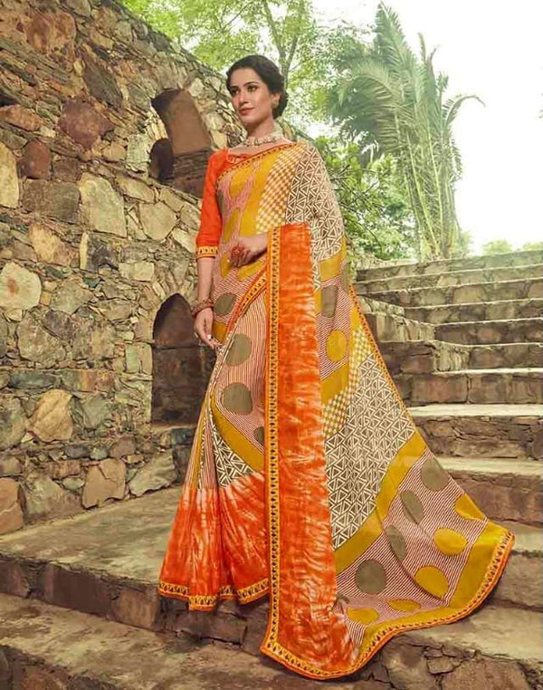 Palav Palav Collection P2611 Multicolor Unique Fancy Fabric Saree