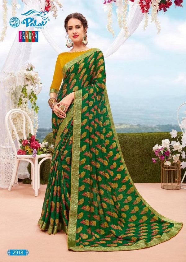 Palav Palav Collection P2918 Green Unique Fancy Fabric Saree