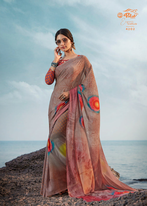 Palav Parna 27 P4202 Multicolor Silk Saree