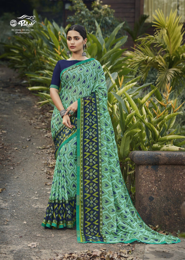 Palav Parna 29 P4402 Blue Brasso Saree