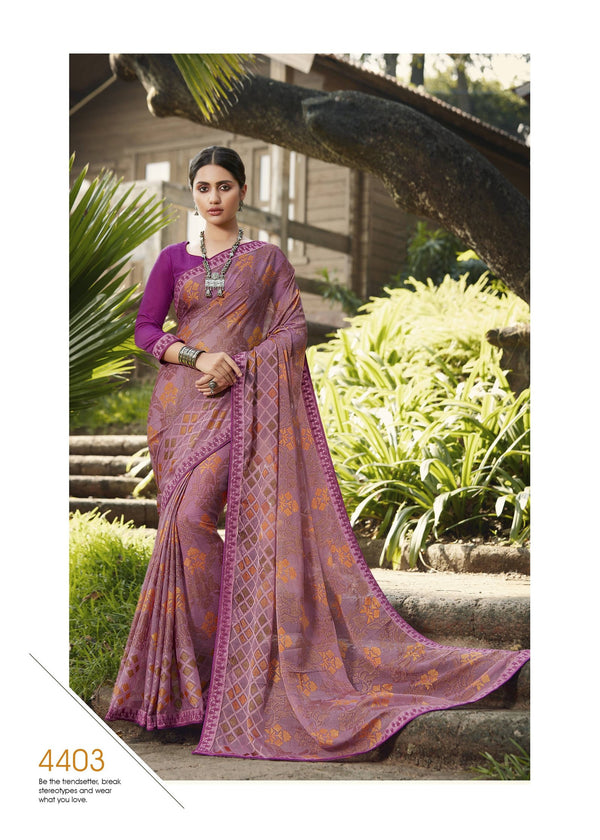 Palav Parna 29 P4403 Purple Brasso Saree