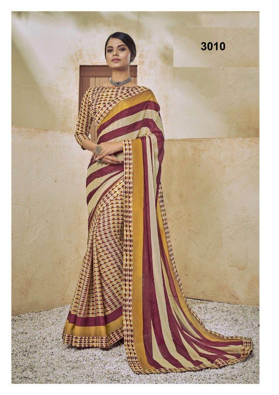 Palav Pritam P3010 Multicolor Silk Saree