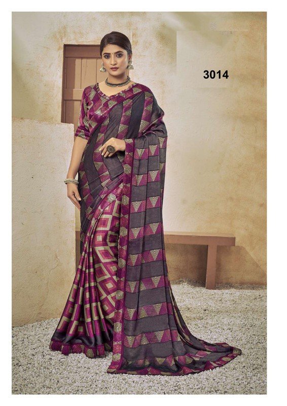 Palav Pritam P3014 Multicolor Silk Saree