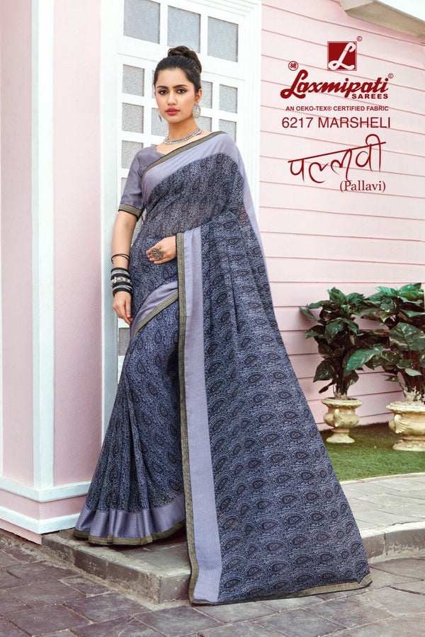 Laxmipati Pallavi 6217 Multicolor Georgette Saree