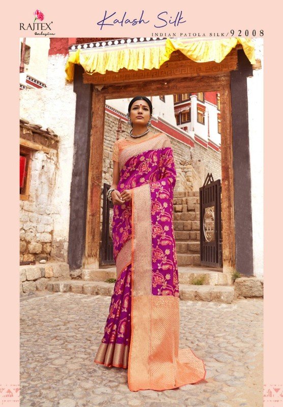 Rajtex Kalash 920008 Violet Silk Saree