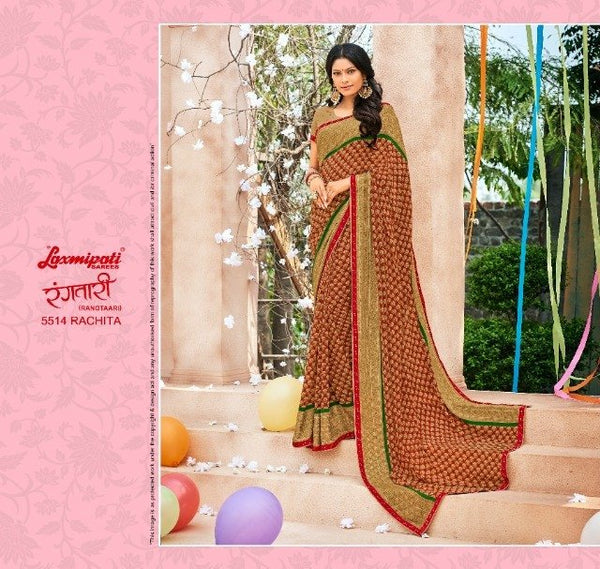 Laxmipati Rangtari 5514 Multicolor Georgette Saree