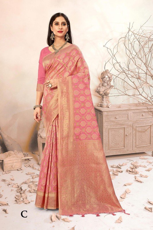 Rashmi Prints Mansi Silk00 Rp-Ms10-C Pink Silk Saree