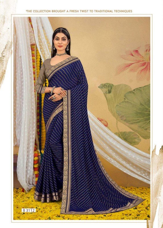 Riddhi Sarees Sangini Vol-2 Rs-83112 Blue Georgette Saree