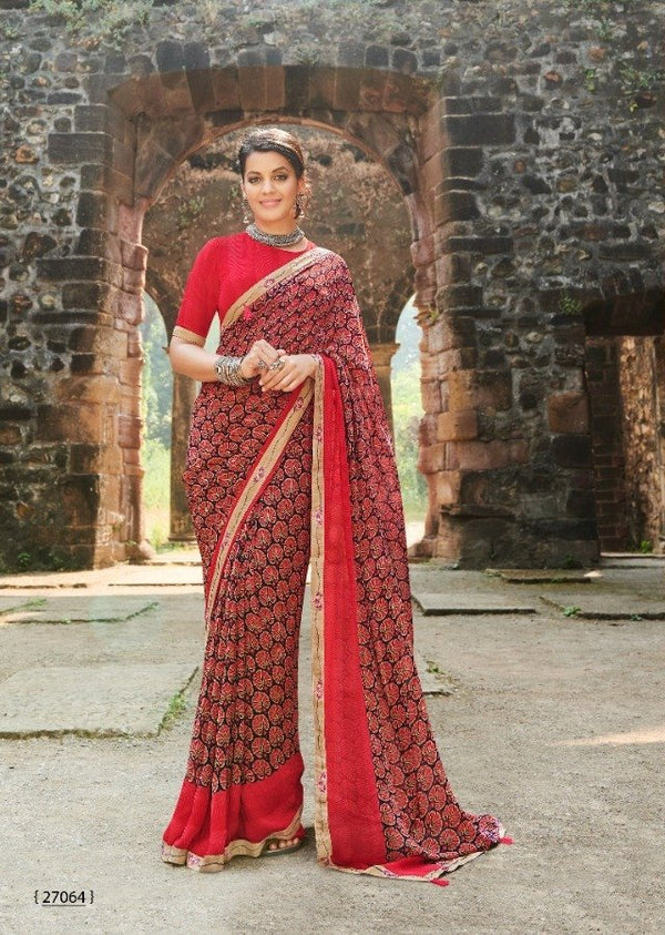 Sanskar Sanskar Kamlee Stp-27064 Multicolor Georgette Saree