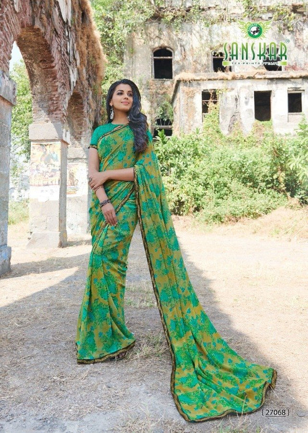 Sanskar Sanskar Kamlee Stp-27068 Multicolor Georgette Saree