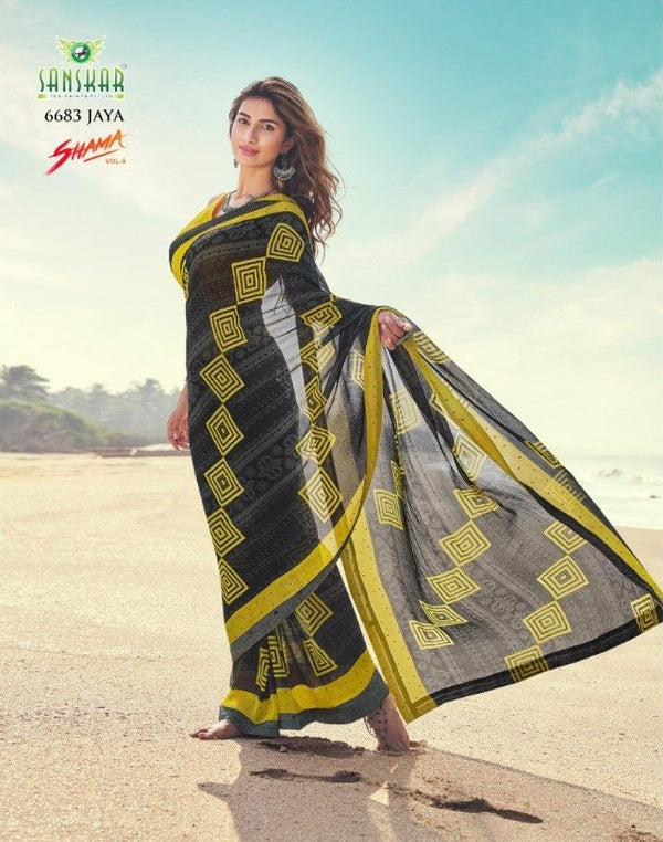 Sanskar Sanskar Shama Stp-6683 Multicolor Unique Fancy Fabric Saree
