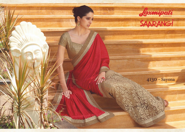 Laxmipati Sarangi 4130 Multicolor Net Silk Saree