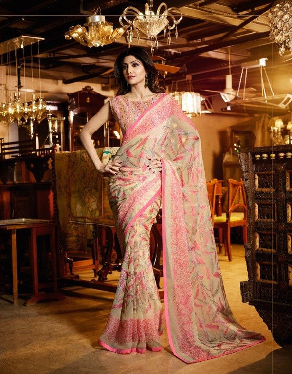 Sanskar Shilpa-3 Stp-2537 Multicolor Unique Fancy Fabric Saree