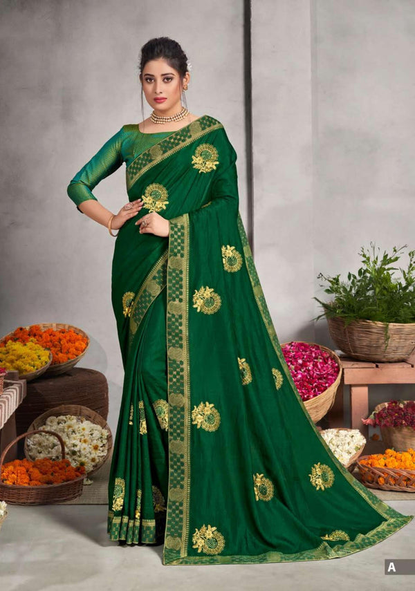 Shravya Heritage-A Green Silk Saree