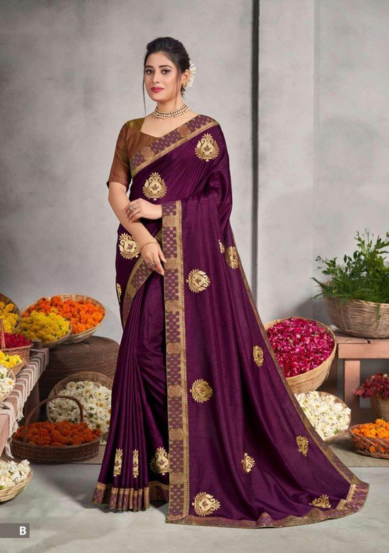 Shravya Heritage-B Purple Silk Saree