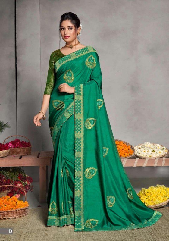 Shravya Heritage-D Green Silk Saree