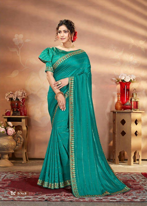 Shravya Neel Pari-B Blue Silk Saree