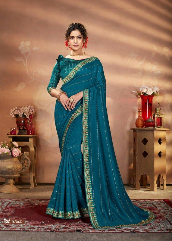 Shravya Neel Pari-G Blue Silk Saree