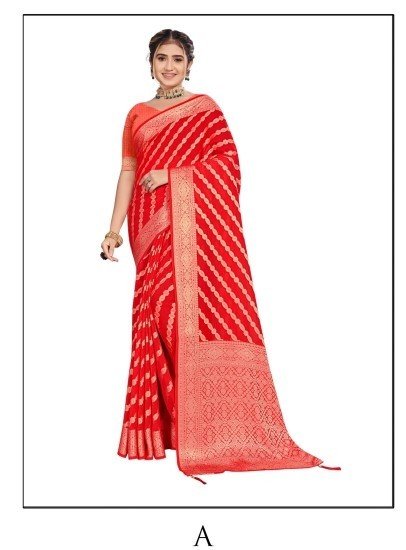 Shravya Rich Pallu Diamond V-4 Sh-Rpd-A Pink Viscose Silk Saree