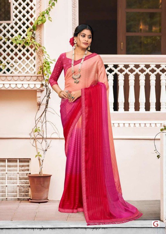 Shravya Vivanta-G Multicolor Chiffon Saree