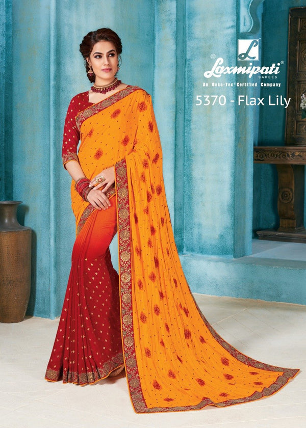 Laxmipati Son Chiraya 5370 Multicolor Raw Silk Saree