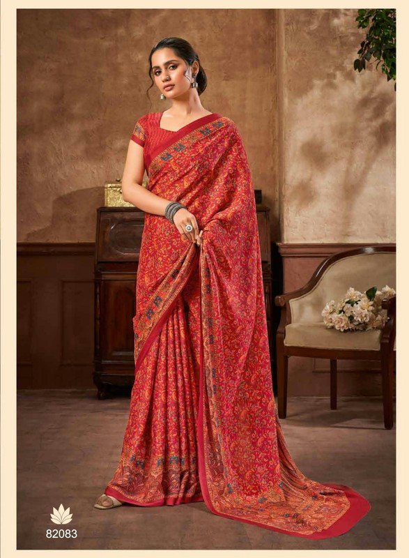 Subhash Aariana-2 Sb-82083 Pink Chiffon Saree