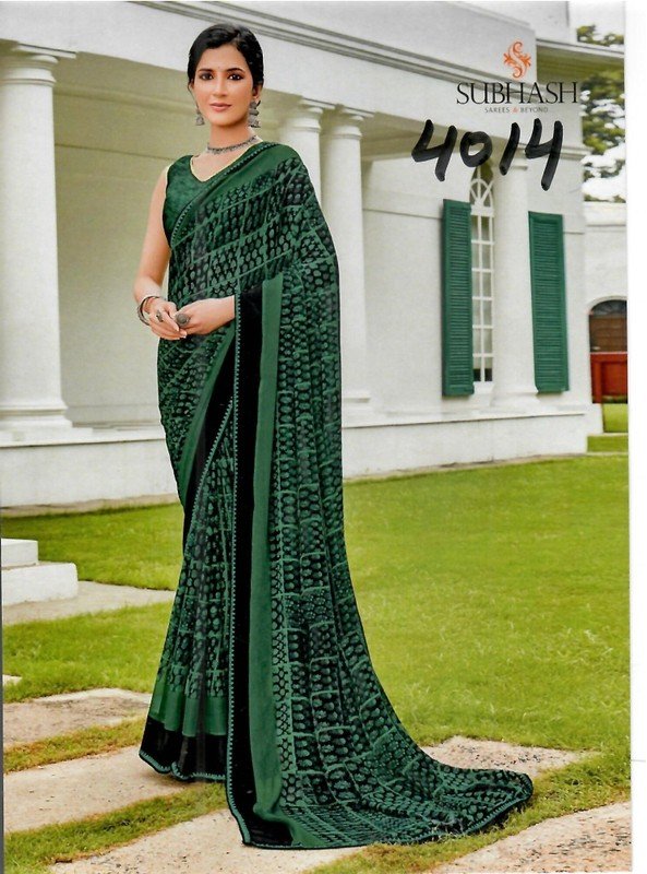 Subhash Dream Girl Sb-4014 Multicolor Georgette Saree