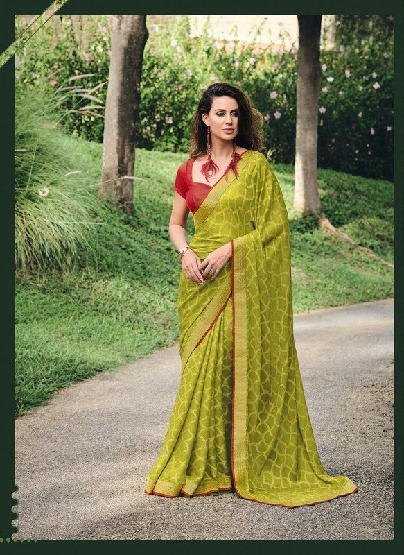 Subhash Ekaa-2 Sb-26673 Green Soft Cotton Silk Saree