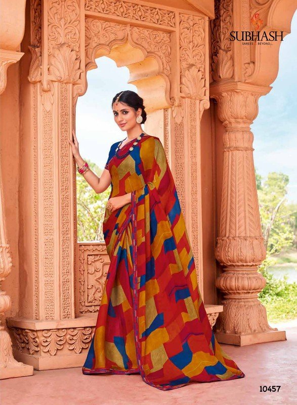 Shop Georgette Sarees Subhash Rivera-9 Online - ArtistryC Fashion Store | Party  wear sarees, Saree designs, Bridal saree