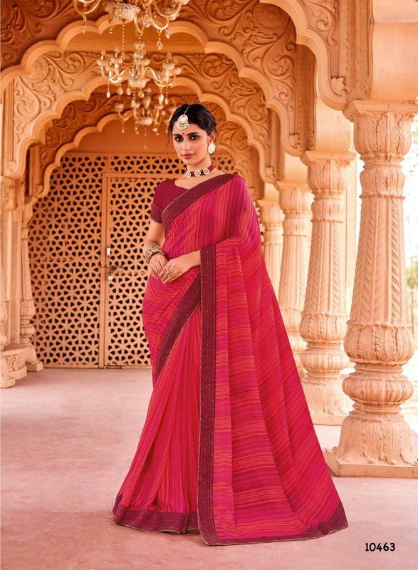 Subhash Gauri-4 Sb-10463 Pink Georgette Saree