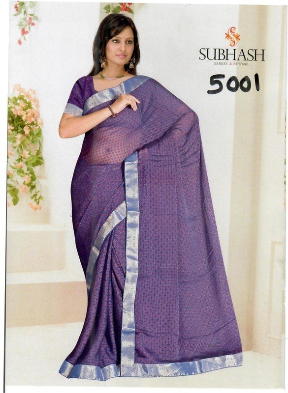 Subhash Manki Jl Sb-5001 Blue Georgette Saree