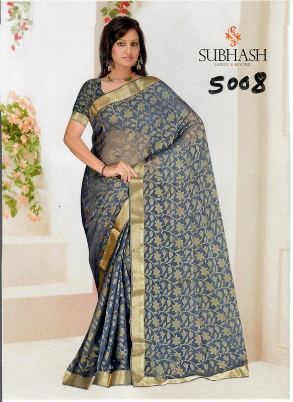 Subhash Manki Jl Sb-5008 Multicolor Georgette Saree