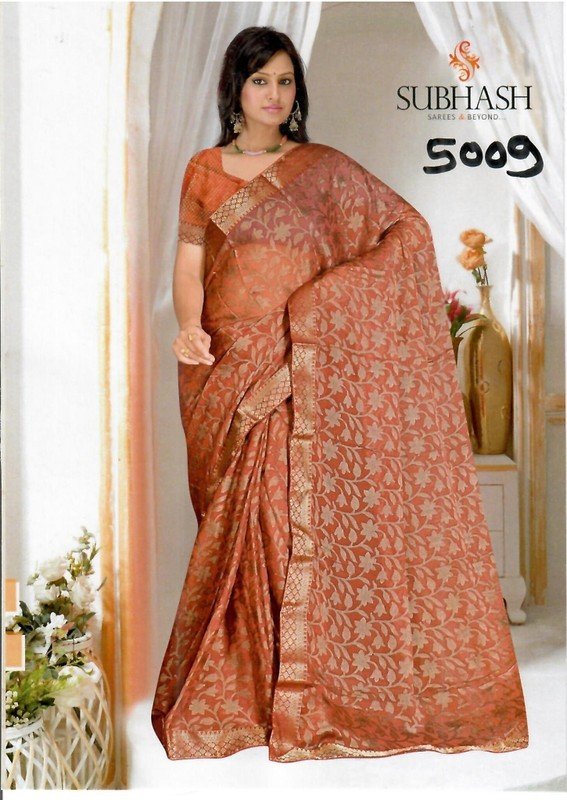 Subhash Manki Jl Sb-5009 Pink Georgette Saree