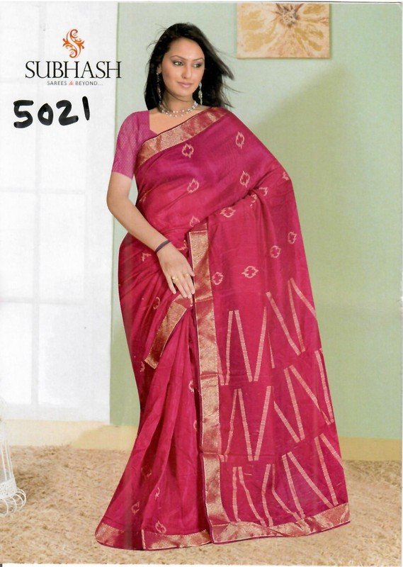 Subhash Manki Jl Sb-5021 Pink Georgette Saree