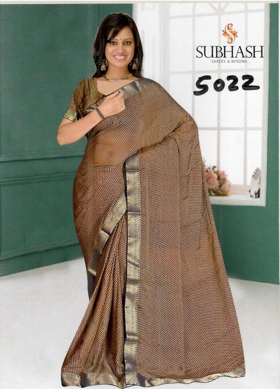 Subhash Manki Jl Sb-5022 Multicolor Georgette Saree