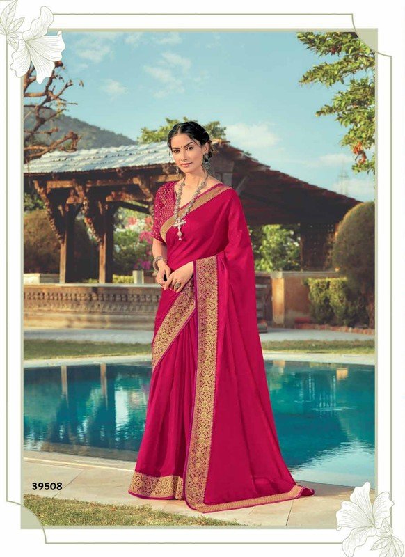 Subhash Saanchi Sb-39508 Pink Chiffon Saree