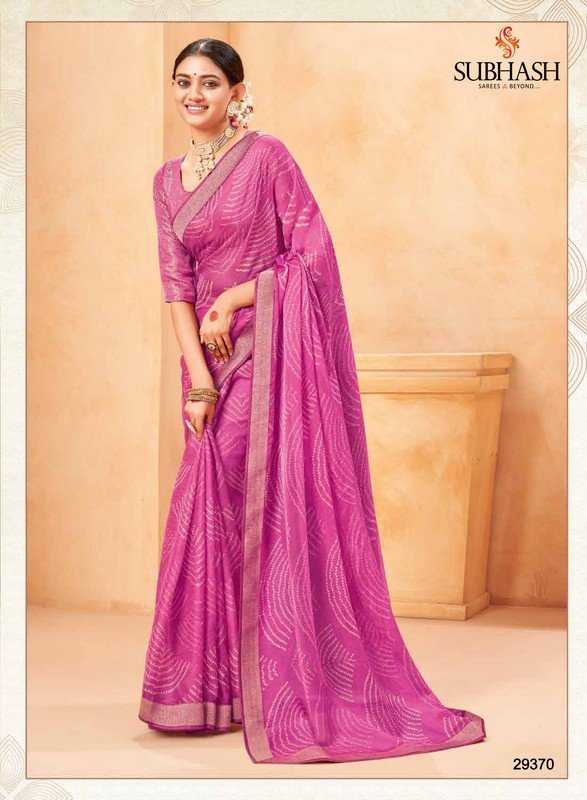 Subhash Shankari-3 Sb-29370 Mauve Georgette Saree