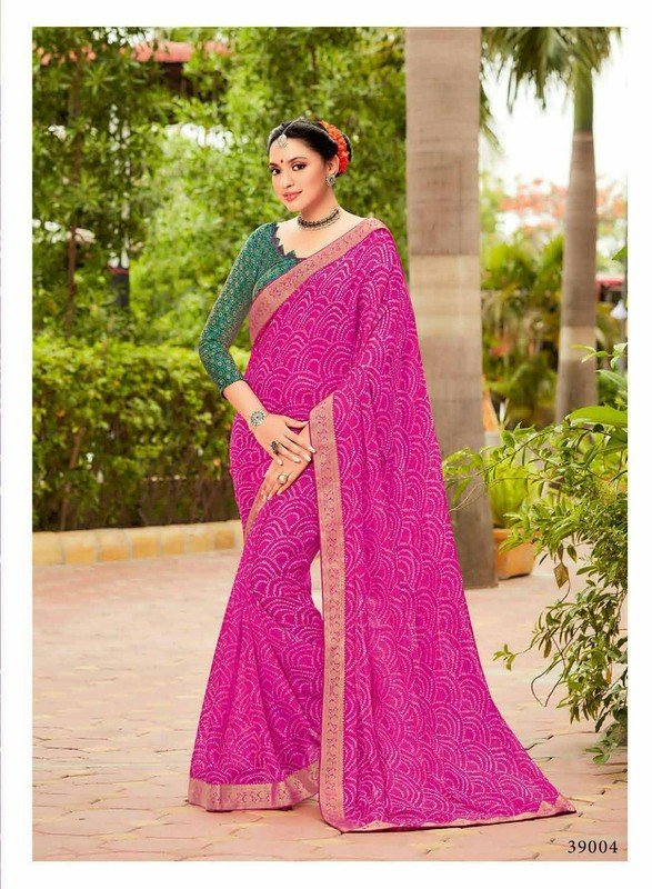 Subhash Shankari Sb-39004 Pink Chiffon Saree