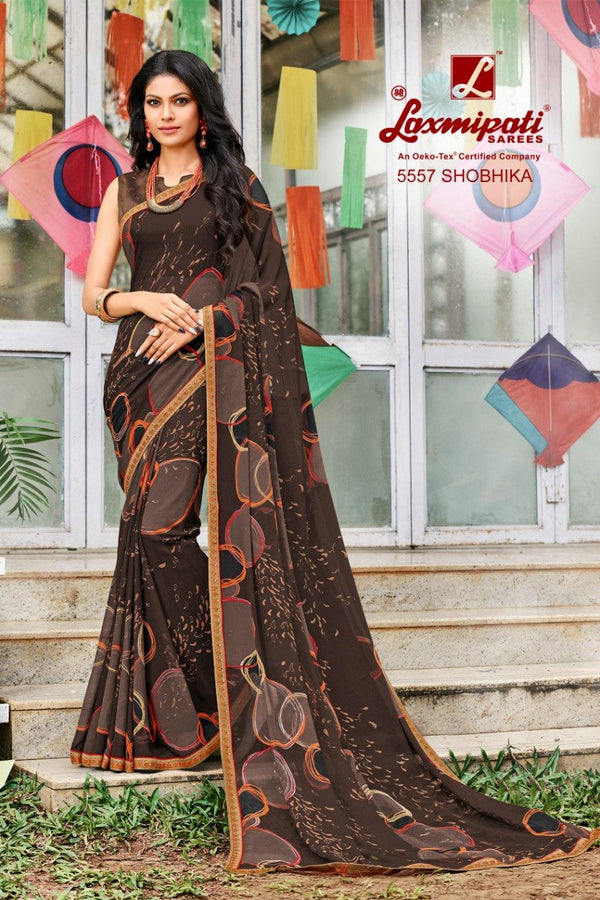 Laxmipati Tabassum 5557 Multicolor Georgette Saree