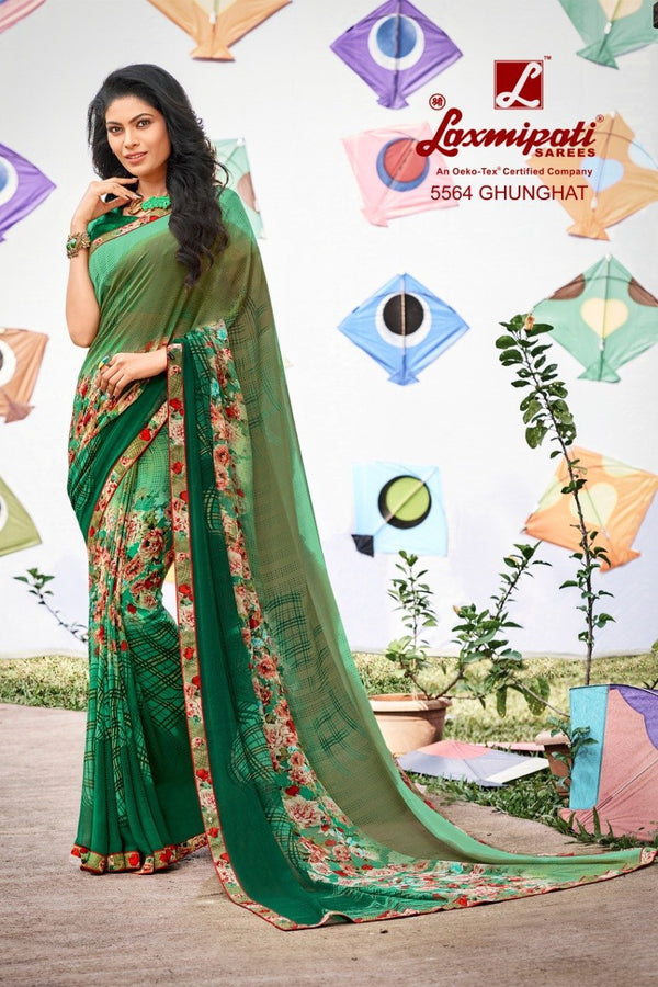 Laxmipati Tabassum 5564 Multicolor Georgette Saree